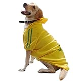 Eastlion Hunde Warm Hoodies Mantel Kleidung Pullover Haustier Welpen T-Shirt Gelb 3XL