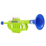 Kunststoff Trompete Musikinstrument Spielzeug: Musikalische Windinstrumente Baby Musikalisches Spielzeug für Jungen M