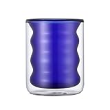 通用 Doppelte transparente Glas-Kaffeetasse Haushalt Kaffee Saft Milch Tasse Weihnachten Tasse Geschenk