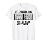 Welchen Teil 101 Weihnachts Geschenk Itler Nerd Shirt Witzig T-S