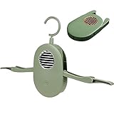 BURISK Tragbare Elektrische Wäschetrockner Mini Smart Folding Kleiderbügel Trockner Kleidung Schnelltrockner Schuhtrockner für Haushaltsreisen (Green)