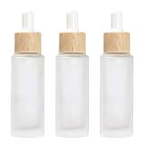 Minkissy 30ML Pipettenflasche Tropfflasche Glasflaschen für Ätherische Öle Nachfüllbar Leer Apothekerflaschen für Liquids Diffusor Labor Chemie Flüssigkeit 3 Stück