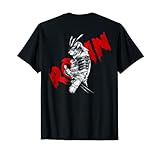 Backprint Ronin Japanischer Samurai Geist Dämon Oni Maske T-S
