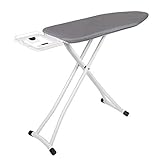 WOLTU BGT03gr Bügelbrett Grau 110x30x(74-85) cm Bügeltisch für dampfbügeleisen klappbarer Tisch für Bügeln Überzug aus 100% Baumwolle Dampfbügelgeeignet Zeitsp