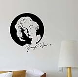 Moderne Marilyn Monroe Wasserdichte Wandaufkleber Wohnkultur Wasserdichte Wandtattoos Dekor Wandtattoos 43cm X 46