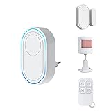 Mengshen WiFi Alarmsystem Wireless Smart Sicherheitskit Inklusive Hub Tür Bewegungssensor und Fernbedienungsunterstützung APP Steuerung für Home Apartment O