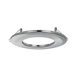 Paulmann 92498 Einbauleuchten-Adapter Eisen gebürstet Einbaustrahler Konverter für Einbauöffnungen von 75-120 mm Deckenspot Zwischenstück Adapterring