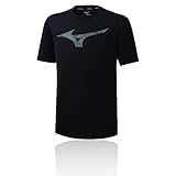 Mizuno Damen Core Rb Graphic Tee T-Shirt, Schwarz, L