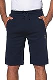 JP 1880 Herren große Größen L-8XL bis 8XL, Bermuda-Shorts, Kurze Jogginghose mit elastischem Bund, Sweat-Pants mit 2 Taschen Navy 3XL 702636 70-3XL