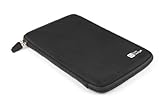 DURAGADGET EVA-Schutzhülle mit Reißverschluss und internem elastischem Band, kompatibel mit MEDION LIFETAB S10326 (MD 99644) S10346 (MD 98992) S10351 S10352 S10365 (MD 98991) P10506, Schw