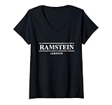 Damen RAMSTEIN GERMANY, AIR BASE RAMSTEIN T-Shirt mit V