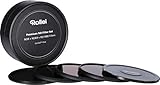 Rollei Premium Objektiv Grau Filterset bestehend aus: je 1x ND 8, ND 64 und ND 1000 Filter aus Gorilla Glas mit Aluminium Ring für Langzeitbelichtung mit Aluminium-Schutzdeck