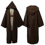 lilongjiao Star Jedi Ritter Cosplay Kostüme Mace Windu Obi Wan Kenobi Anakin Skywalker Cloak Ahsoka Tano Halloween Wars Erwachsene (Color : Brown, Size : XXL)