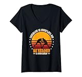 Damen lustiges Wrestling dsign Ringer ringen Sport Erziehung T-Shirt mit V