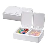 pegtopone Aufbewahrungskoffer, Kunststoff-Gitterbox Aufbewahrungsbox für Organizer mit doppelten Trennwänden, Aufbewahrungskoffer für Schmuck Schmuck-Organizer-Box für die Sammlung zu Hause Everybody