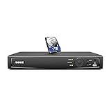 ANNKE 4K PoE 8CH NVR,PoE Network Video Rekorder mit 1 TB Festplatte, H.265+ Kompression Videoüberwachung für 8MP/5MP/4MP/1080p HD IP Kamera, unterstützt Alarm-Push, Mehrfach-Login-S