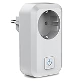 IKAYAAA Smart WiFi-Buchse EU Typ F Wireless-Fernbedienungsbuchse Ladeadapter Smart Home-Steckdose über Telefon-App Smart Timer Kompatibel mit Amazon Alexa und für Google Home IFTTT Home Plug