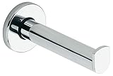 KEUCO Ersatz-Rollenhalter aus Metall, hochglanz-verchromt, WC-Rollenhalter für Badezimmer und Gäste-WC, 1 Rolle, Toilettenpapier-Halter,