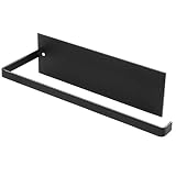 NATUCE Küchenrollenhalter, Papierrollenhalter Küche Selbstklebende, Küchenrollenhalter Wand Ohne Bohren, Küchenrolle Halter Edelstahl für Küchen und Handtücher, Wand und Schrankmontage, 25cm - Schw