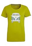 Elkline Damen T-Shirt Kult VW T1 Bulli Print 2041155, Farbe:Citronelle, Größe:38