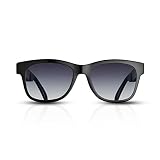 VocalSkull Alien5 Bone Conduction Sonnenbrille, Bluetooth-Headset, Mattes Gestell (grau)