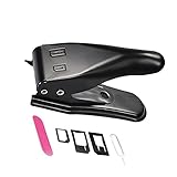 Handy-Karte Cutter Dual 2 in 1 SIM-Karte Cutter Werkzeug-Maschine mit Nano Kleiner Standard-SIM-Adapter SIM-Pin für Handy Schw