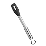 WMF BBQ Servierzange 32,5 cm, Cromargan Edelstahl, Kunststoffkopf, kleine Grillzange für Steak, Fisch, Gemüse, Feststellmechanismus, platzsp