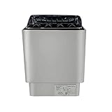 SUDEG SPA Elektroherd für Sauna,Elektroherd Saunaofen 9KW Wandmontage 380V Edelstahl mit Externer Steuerung Temperatur mit Außensteuerung Sondenkabel zur Temperaturerfassung