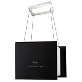KKT KOLBE/Inselhaube/Dunstabzugshaube / 40cm / Edelstahl/schwarzes Glas/SensorTouch Bedienung / BOX400S
