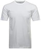 Ragman Herren Doppelpack - 2 T-Shirts mit Rundhals, Weiß, M