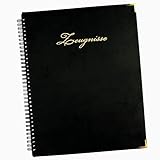 Zeugnisordner, Zeugnismappe in einem soften Kunst - Leder - Einband in schwarz mit einer edlen Goldprägung für Ihre Zeugnisse oder Urkunden, dokumentenecht mit 13 Klarsichthü