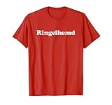 Ringelhemd Rot T-Shirt Karneval, Kostüm Shirt T-S