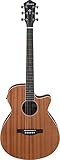 IBANEZ AEG Series Akustik/Elektrische-Gitarre 6 String - Open Pore Natural (AEG7MH-OPN)