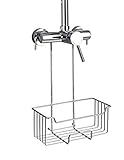 WENKO Thermostat-Dusch-Caddy Milo Edelstahl - Duschregal zum Einhängen, Edelstahl rostfrei, 25 x 36 x 14 cm, G