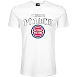 New Era Herren Herren T-Shirt Detroit Pistons T-Shirt, Weiß, XL, 11546152