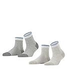 ESPRIT Damen Wide Stripes 2-Pack W SSO Socken, Mehrfarbig (Sortiment 10), 35-38 (2er Pack)