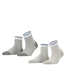 ESPRIT Damen Wide Stripes 2-Pack W SSO Socken, Mehrfarbig (Sortiment 10), 35-38 (2er Pack)