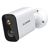 Ultivon 1080P Akku Überwachungskamera Aussen, Batteriebetrieben Kabellos Outdoor WLAN IP Kamera mit PIR Bewegungsmelder, Nachtsicht, Zwei Wege Audio, IP65 Wasserdich, SD Storage,