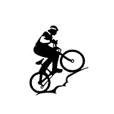 2 Stücke Radfahrer Auto Aufkleber Dekor Auto Modellierung Aufkleber Zubehör Silhouette Vinyl 11,3 * 13,4 Cm Dekoration Aufkleber Auto Aufkleber Auto Aufkleb