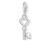 Thomas Sabo Damen Charm-Anhänger Schlüssel Herz Charm Club 925 Sterling Silber 0888-001-12