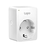 TP-Link Tapo WLAN Smart Steckdose Tapo P100, Smart Home WiFi Steckdose, Alexa Zubehör, funktioniert mit Alexa, Google Home, Tapo App, Sprachsteuerung, Fernzugriff, Kein Hub notwendig, M