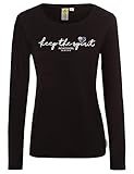 ROADSIGN Australia Damen Langarmshirt mit Frontprint schwarz | 2XL