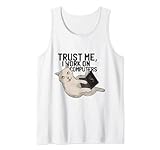 Katze Cat - Trust me, I work on Computers Tank Top