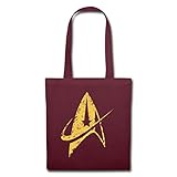 Spreadshirt Star Trek Discovery Delta Abzeichen Gold Stoffbeutel, Burg