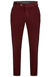 aubi: Herren Hose Baumwoll Cord Stretch Modell 526 rot Größe 30