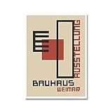 Bauhaus-Ausstellung einzigartige geometrische Poster, minimalistische Kunst abstrakte Malerei Wandbilder, rahmenlose Leinwandbilder A17 50x70