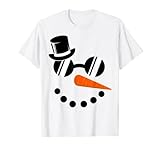 Schneemann Shirt für Jungen Kinder Kleinkinder Glass Weihnachten Winter T-S