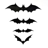 Tatoonly 60 Teile/Satz Mode Halloween 3D Bat Wandaufkleber Halloween Party DIY Dekorative Wandtattoo Halloween Horror Fledermäuse Aufkleb