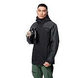 Jack Wolfskin Herren VIKING SKY MEN wasserdichte Doppeljacke, black, L