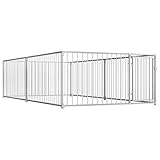 vidaXL Outdoor Hundezwinger 200x400x100cm Hundekäfig Hundehaus Hundehü